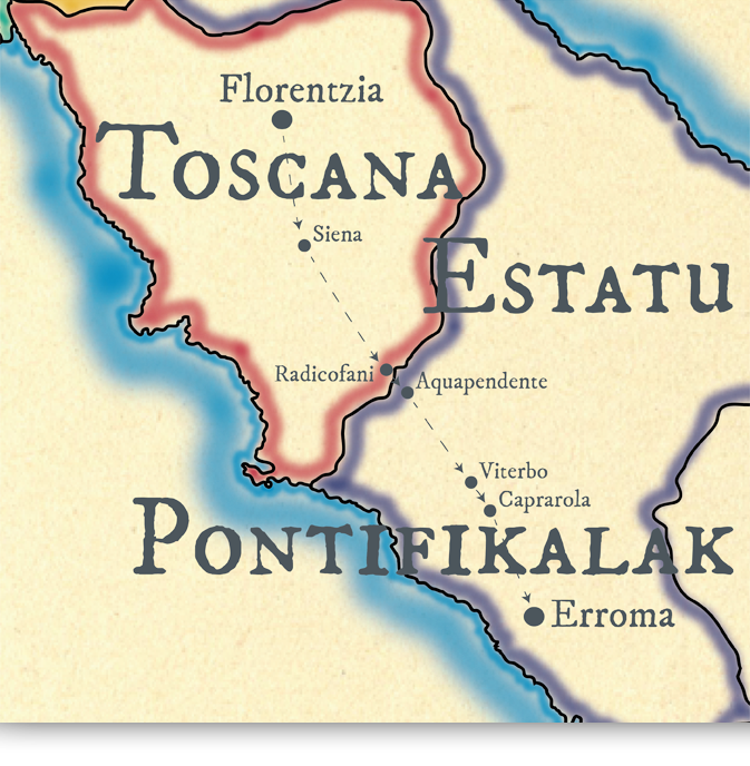 Toscanatik Estatu Pontifikaleetara