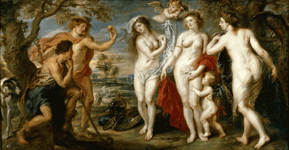 El Jucio de Paris. P.P. Rubens. S. XVII. Museo del Prado