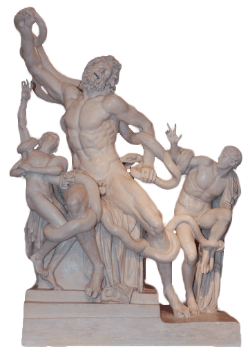 Laocoonte y sus hijos. Siglo I a.C. Museo de Reproducciones Artísticas de Bilbao