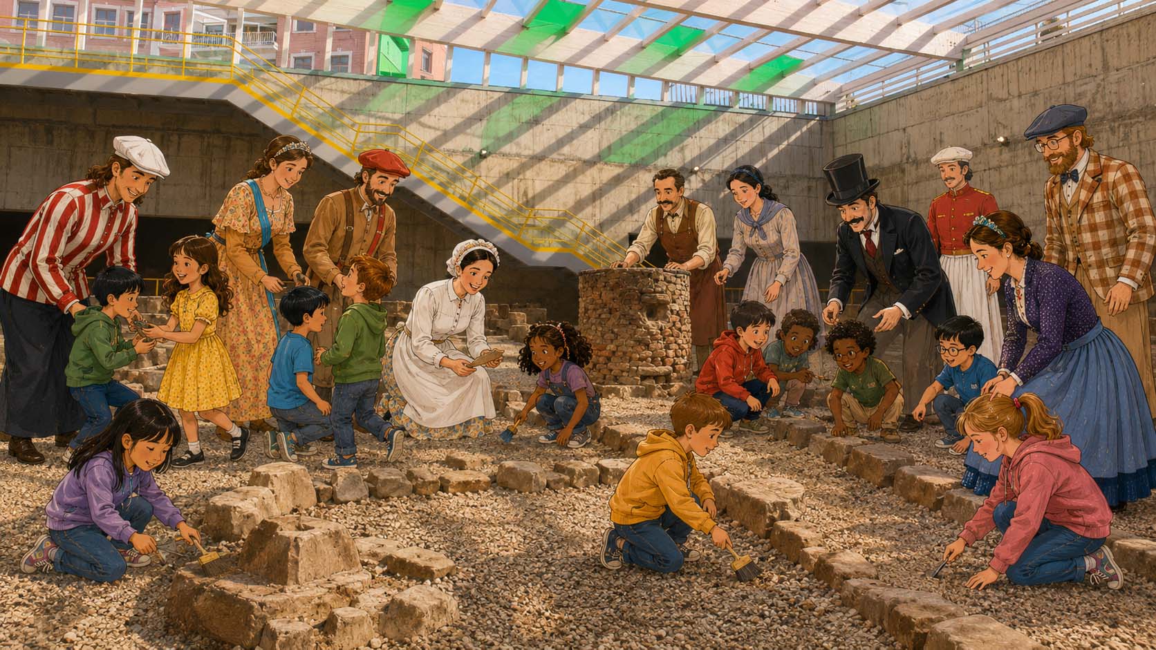Bilboko ErraldoiakBilboko Euskal Museoan eta San Frantziskoko aztarnategian egingo diren haurrentzako udako tailerren protagonistak izateko prestatzen ari dira